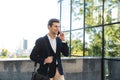 Handsome young business man wearing suit Royalty Free Stock Photo