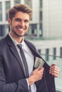 Handsome young businessman Royalty Free Stock Photo