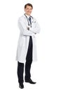 Handsome young doctor smiling Royalty Free Stock Photo
