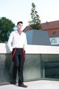 Handsome young fashion male model Royalty Free Stock Photo