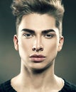 Handsome young fashion model man Royalty Free Stock Photo