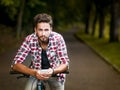 Handsome young man with blue eyes Royalty Free Stock Photo