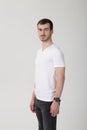 Handsome young man in a casual style clothing Royalty Free Stock Photo