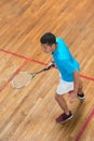 Handsome young man holding tennis racket Royalty Free Stock Photo