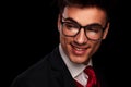 Handsome young man wearing glasses Royalty Free Stock Photo