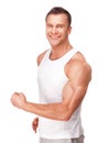 Handsome young muscular sports man Royalty Free Stock Photo