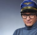 Handsome young pilot Royalty Free Stock Photo