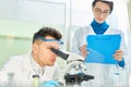 Team of Talented Scientists at Work Royalty Free Stock Photo