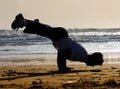 Handstand on the beach