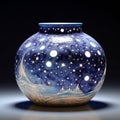 Handthrown pottery piece embodying Celestial Harmony