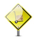 Handtruck dolly sign illustration