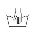 Handwash outline icon Royalty Free Stock Photo