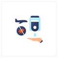 Handwashing stations flat icon