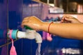 Handwashing, Teachers that schools are teaching children to wash Royalty Free Stock Photo