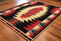 handwoven tribal indian dhurrie rug with fine details