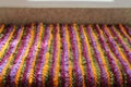 Handwoven wool rug Royalty Free Stock Photo