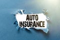 Handwriting text Auto Insurance. Business approach mitigate costs associated with getting into an auto accident Thinking