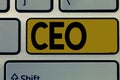 Handwriting text Ceo. Concept meaning Main person responsible for managing a company Operating officer Royalty Free Stock Photo