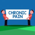 Handwriting text Chronic Pain. Concept meaning Pain that extends beyond the expected period of healing Royalty Free Stock Photo