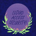 Handwriting text Cloud Access Security. Concept meaning protect cloudbased systems, data and infrastructure Blank Color Royalty Free Stock Photo