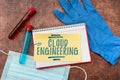 Hand writing sign Cloud Engineering. Internet Concept application of engineering disciplines to cloud computing Writing Royalty Free Stock Photo