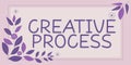 Writing displaying text Creative Process. Internet Concept connecting ideas into something valuable creativity Blank Royalty Free Stock Photo