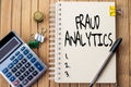 Text caption presenting Fraud Analytics. Word for identification of actual or expected fraud to take place Plain Spiral