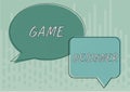 Handwriting text Game Designer. Word for Campaigner Pixel Scripting Programmers Consoles 3D Graphics Square And Oval