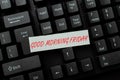 Text showing inspiration Good Morning Friday. Business concept Positive and inspired expression about weekending Royalty Free Stock Photo