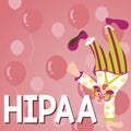 Conceptual display Hipaa. Business idea Acronym stands for Health Insurance Portability Accountability