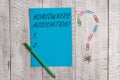 Handwriting text Homeowners Association. Concept meaning Organization with fee for upkeeps of Gated Community Pastel Royalty Free Stock Photo