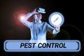 Handwriting text Pest Control. Internet Concept Killing destructive insects that attacks crops and livestock