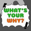 Handwriting text What's Your Why. Internet Concept annoyed and frustrated being confused and puzzles
