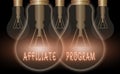 Handwriting text writing Affiliate Program. Concept meaning Automated platform of two or more parties Associated