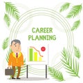 Handwriting text writing Career Planning. Concept meaning A list of goals and the actions you can take to achieve them Royalty Free Stock Photo