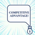Handwriting text writing Competitive Advantage. Concept meaning Company Edge over another Favorable Business Position Royalty Free Stock Photo