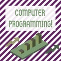 Handwriting text writing Computer Programming. Concept meaning process that instructs a computer on how to do a task