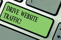 Handwriting text writing Drive Website Traffic. Concept meaning Increase the number of visitors to business website