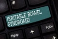 Handwriting text writing Irritable Bowel Syndrome. Concept meaning Disorder involving abdominal pain and diarrhea