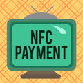 Handwriting text writing Nfc Payment. Concept meaning contactless payment that use nearfield communication technology Royalty Free Stock Photo