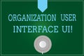 Handwriting text writing Organization User Interface Ui. Concept meaning Online Website analysisagement strategies