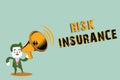Handwriting text writing Risk Insurance. Concept meaning The possibility of Loss Damage against the liability coverage Royalty Free Stock Photo