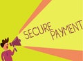 Handwriting text writing Secure Payment. Concept meaning Security of Payment refers to ensure of paid even in dispute Royalty Free Stock Photo