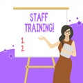 Handwriting text writing Staff Training. Concept meaning learn specific knowledge improve perforanalysisce in current Royalty Free Stock Photo