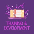 Handwriting text writing TrainingandDevelopment. Concept meaning Organize Additional Learning expedite Skills