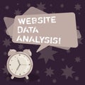 Handwriting text writing Website Data Analysis. Concept meaning analysis and report of web data for enhancing webpage Royalty Free Stock Photo