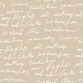 Handwritten abstract text illustration, vector script background