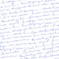 Handwritten abstract text seamless pattern Royalty Free Stock Photo