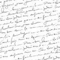 Handwritten abstract text seamless pattern