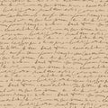 Handwritten abstract text vector seamless pattern